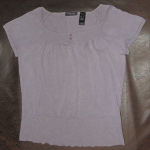 Axcess by Liz Claiborne - Slate Lavender Cap Sleeve Sits At The Waist Sweater